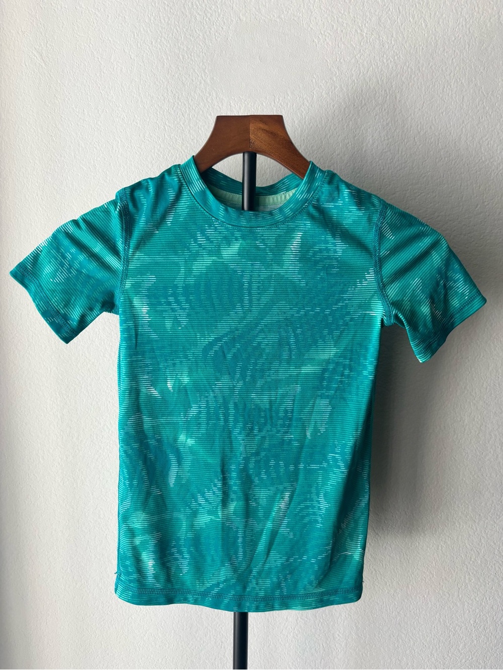 all in motion Teal Striped Workout Tee